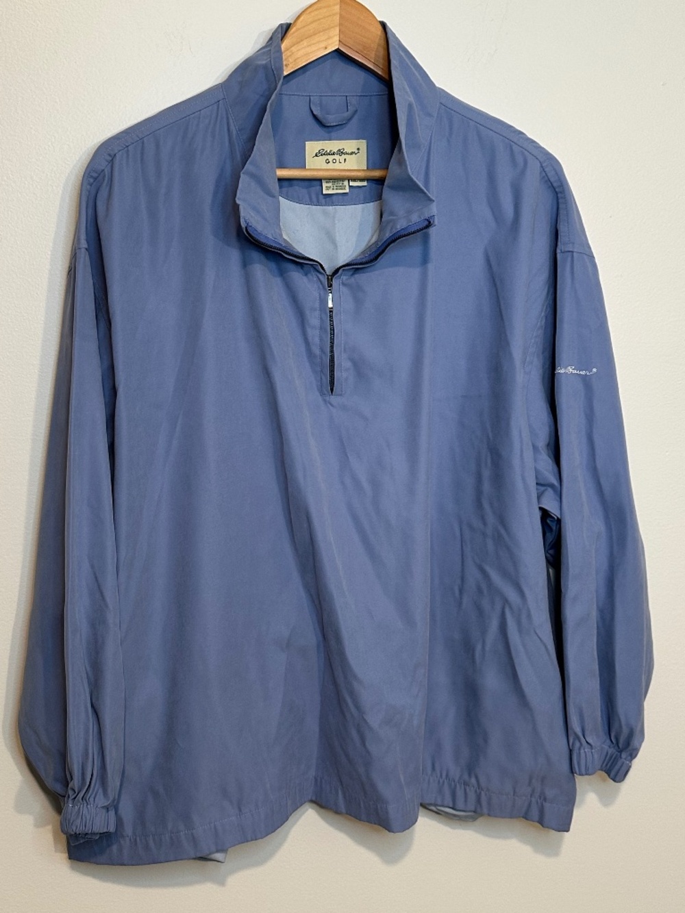 Eddie Bauer Women’s XL Quarter Zip Pullover Casual Golf Jacket Windbreaker